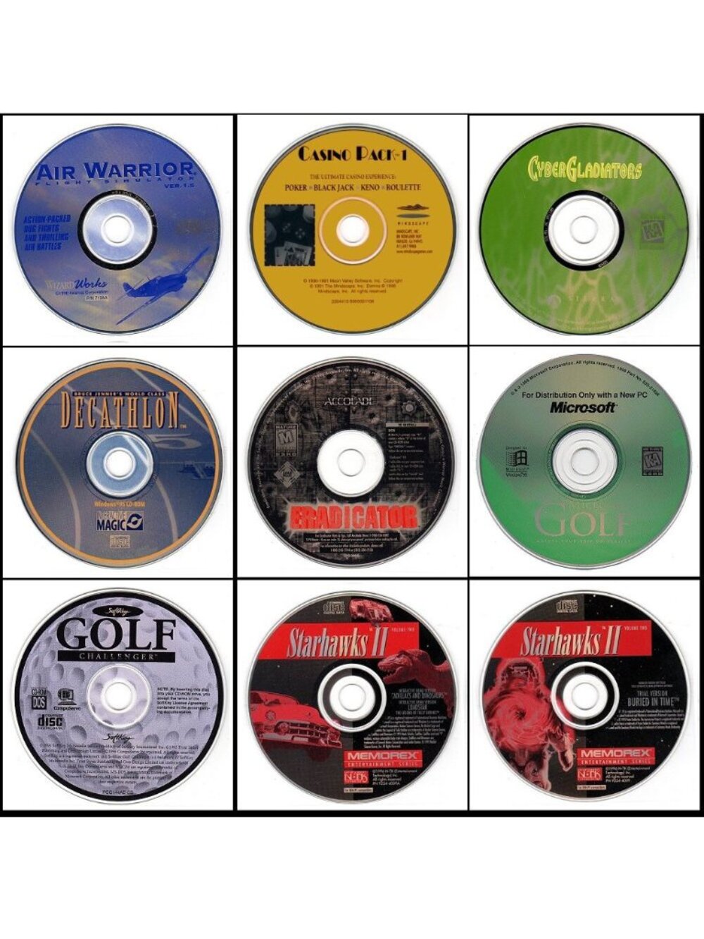 Vintage Games Lot #06 for DOS/Win 3.1/95/98 1996
